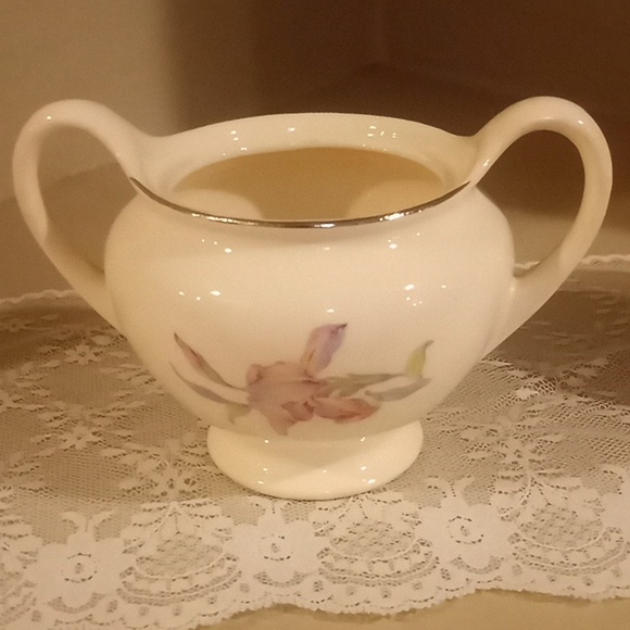 Vintage Universal Cambridge Iris Camwood Ivory- Sugar & Creamer Set - Picture 12 of 12